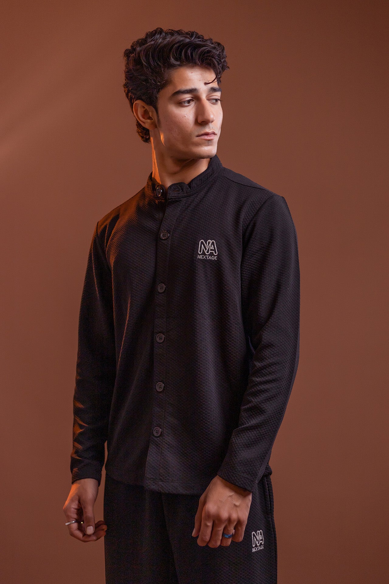 Black Utility Relaxed Fit Co-Ord Set