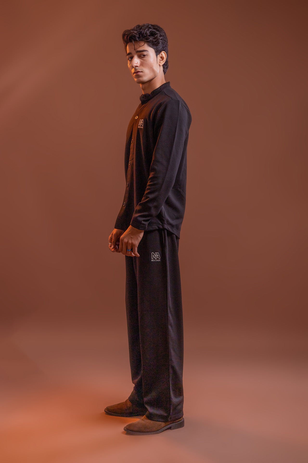 Black Utility Relaxed Fit Co-Ord Set