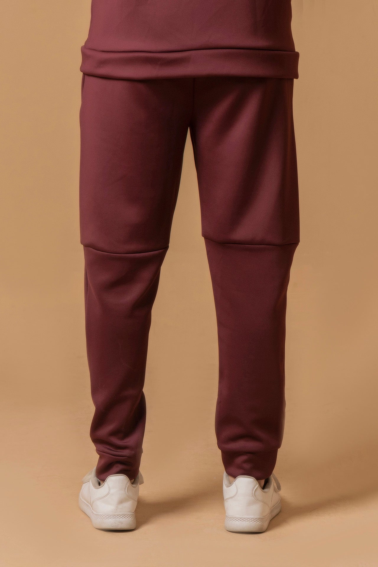 Nextage Maroon Scuba Seems Detail Trouser