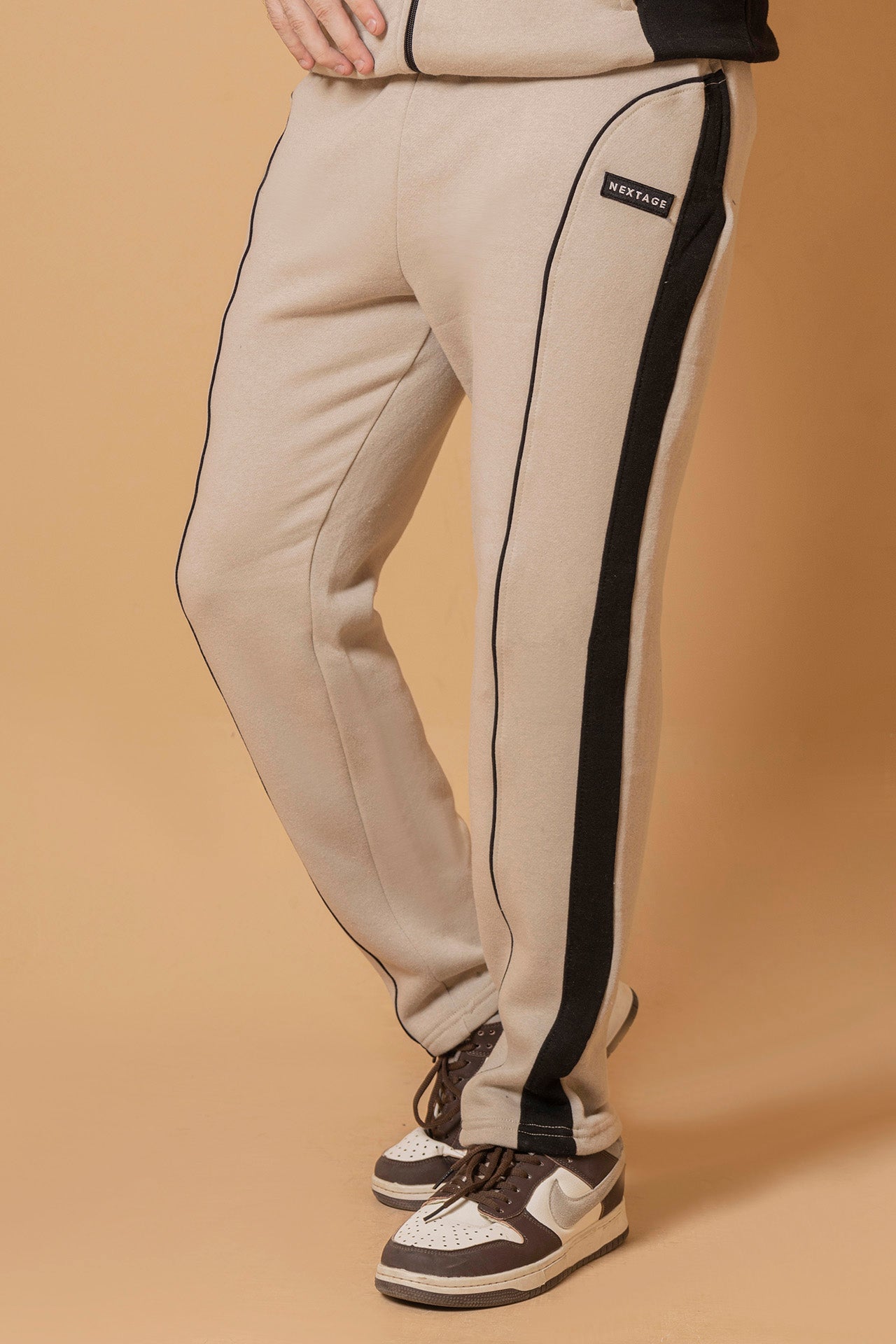 Moss Grey Piping Trouser