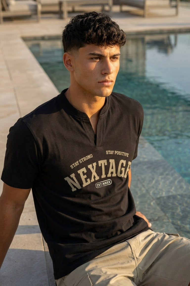 Nextage Black Sand Cargo Short Set