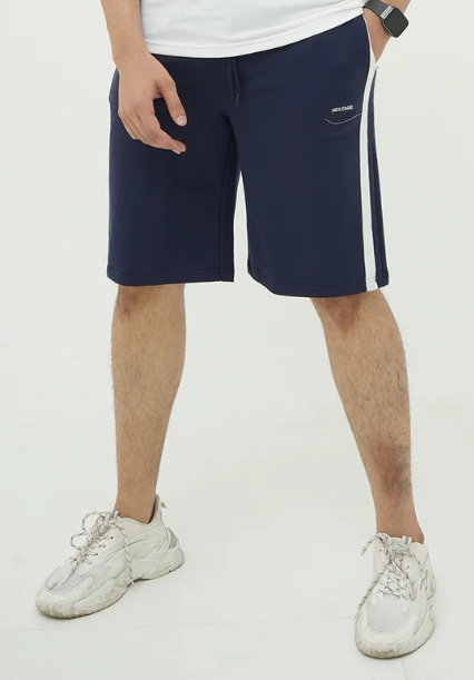 Nextage White Contrast Polo Short