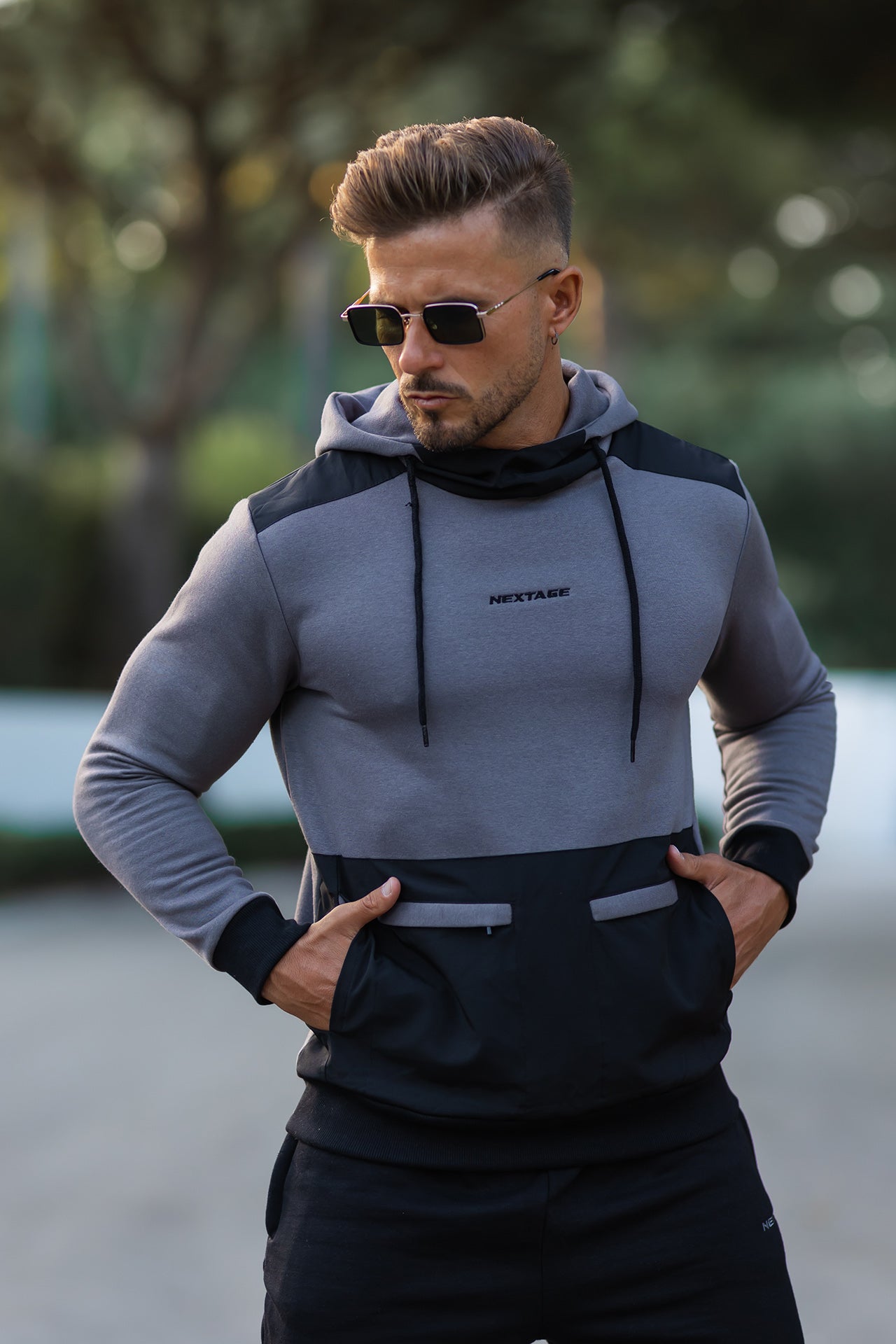 Nextage Urban Grey Premium Tracksuit