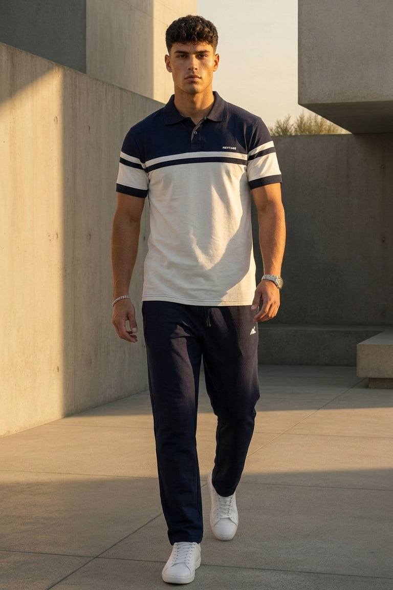 Nextage Navy White Polo Tracksuit