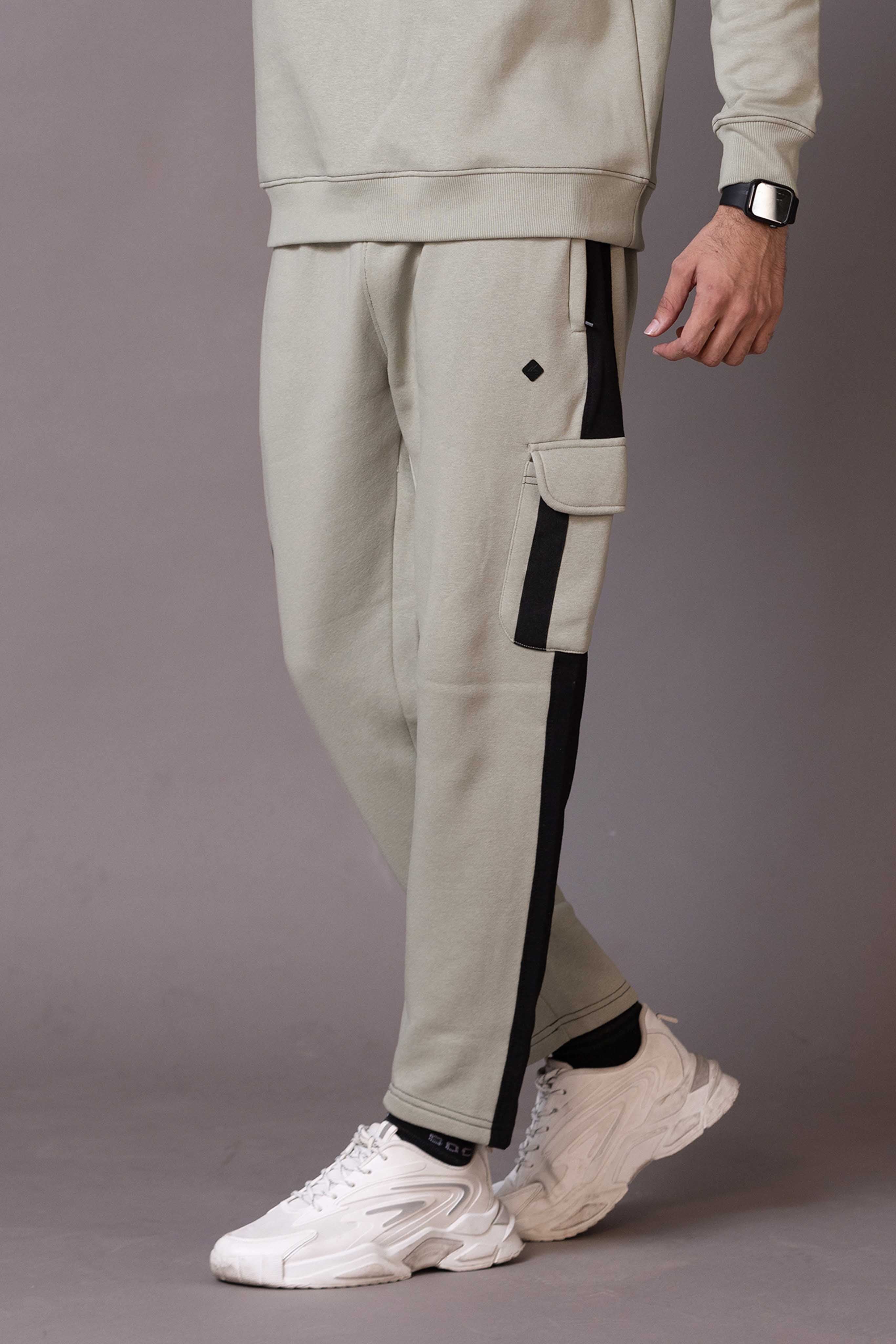 Nextage Sage Cargo Fleece Trouser