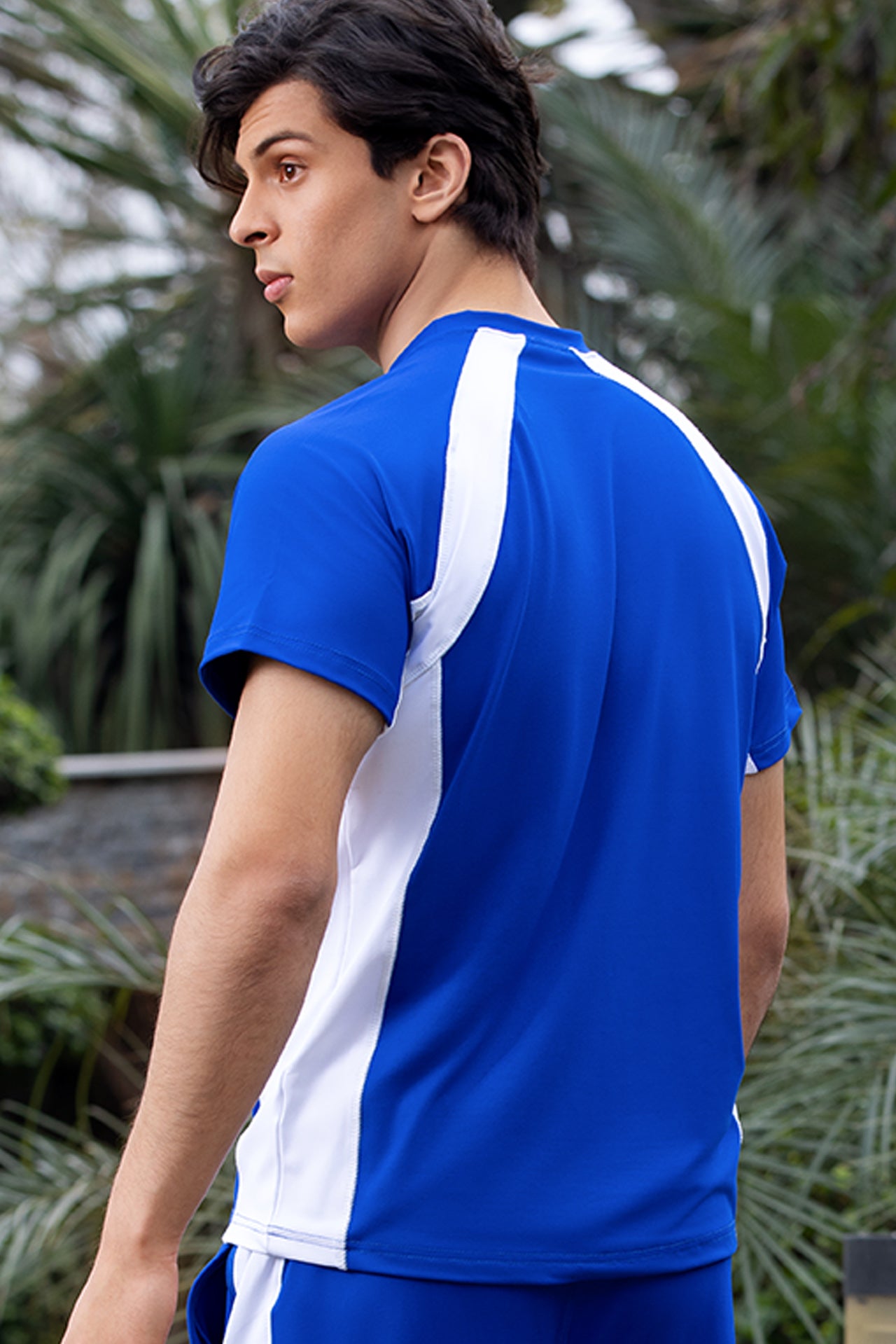 NEXTAGE SLOGAN ROYAL BLUE T-SHIRT