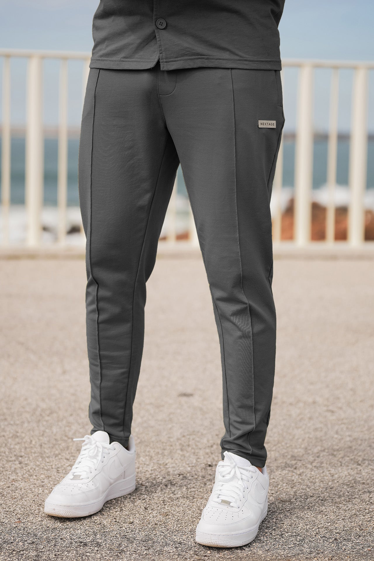 Nextage Front Pocket Detail Charcoal Tracksuit