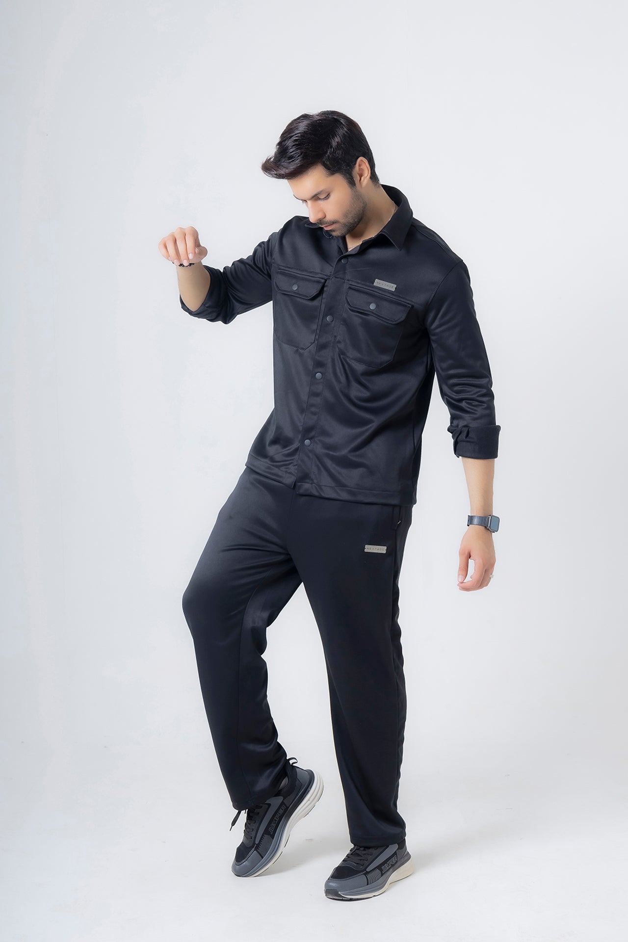 Nextage Black Safari Tracksuit