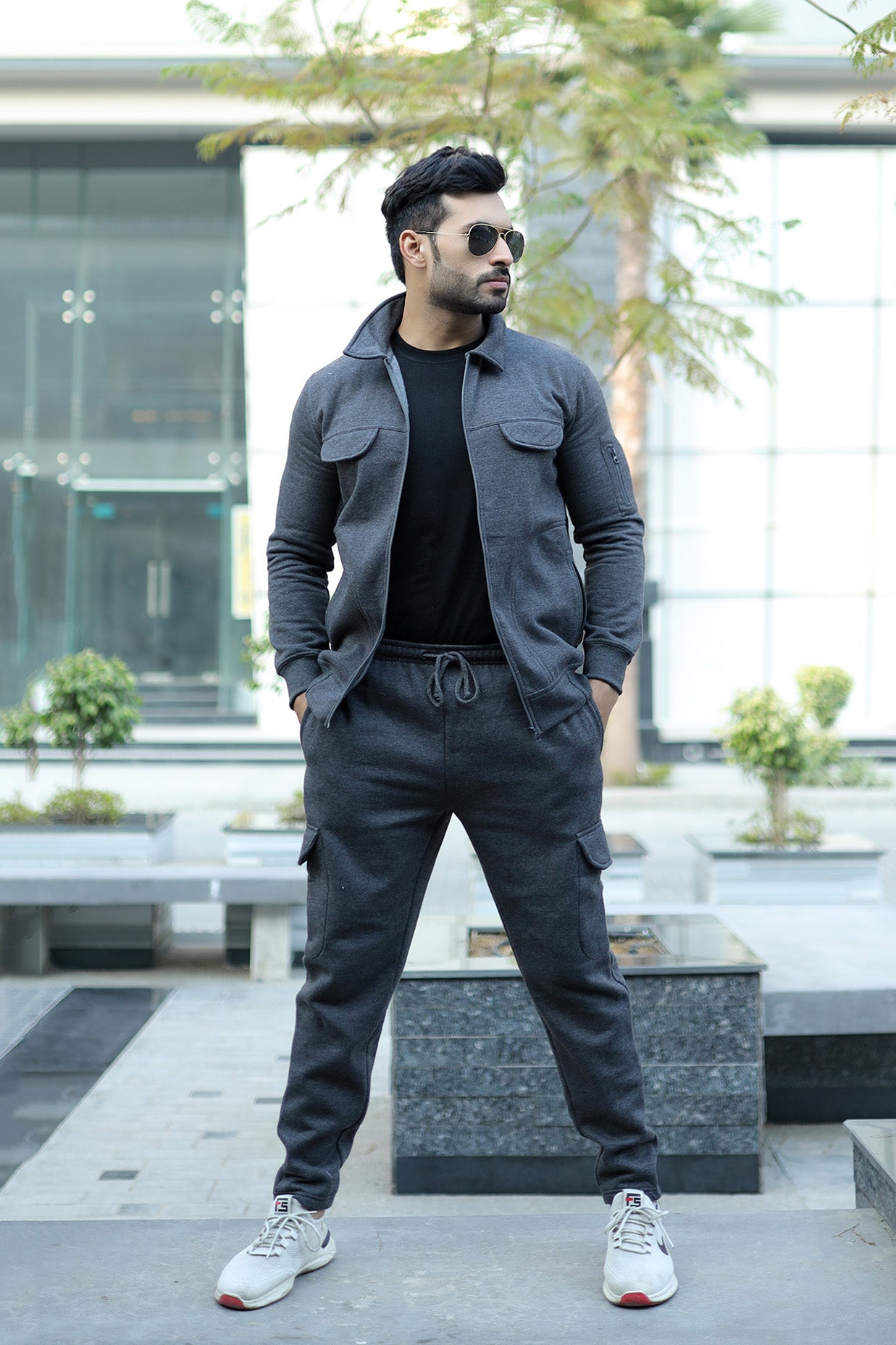 Charcoal grey mens track suit in pakistan,