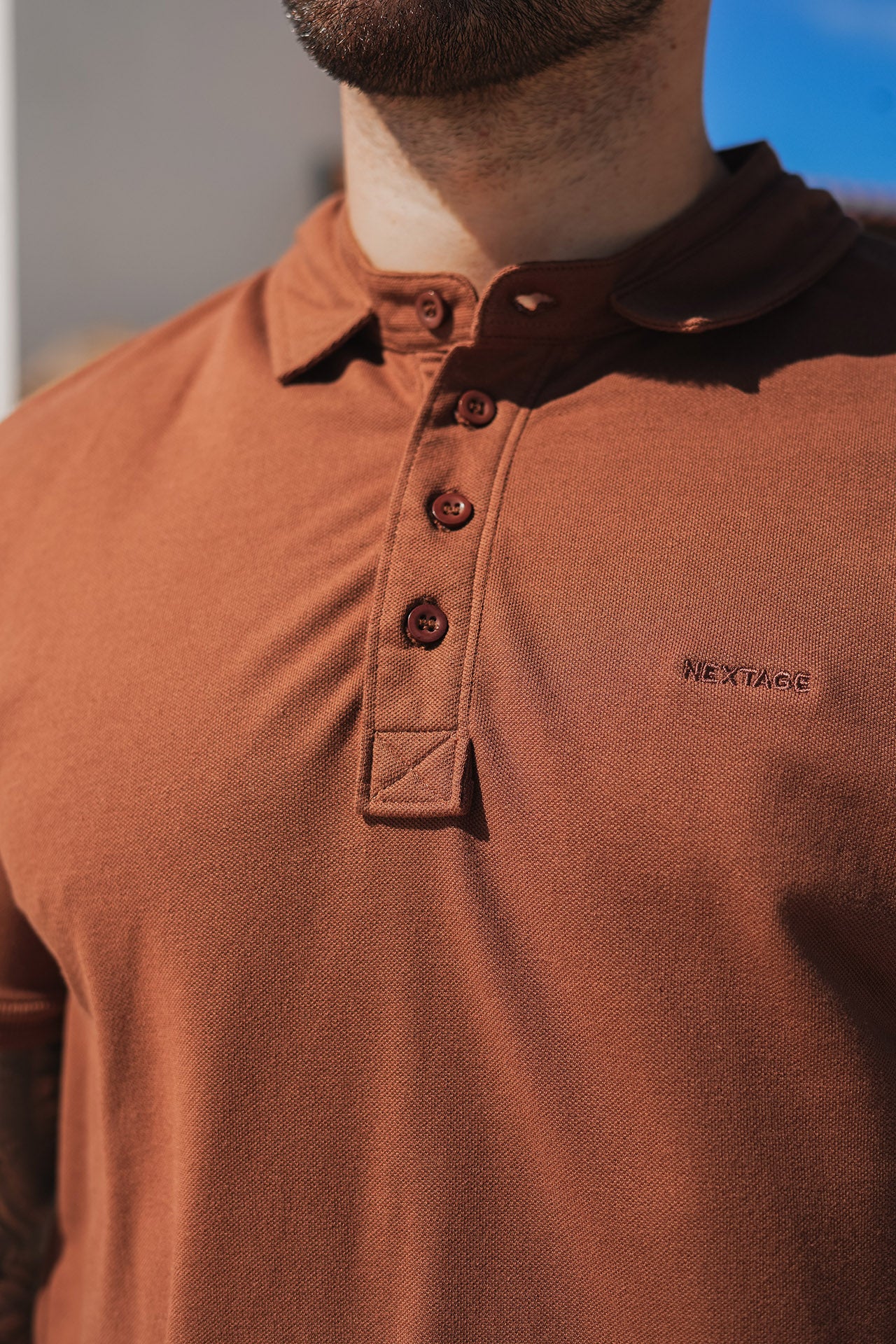 Nextage Brown Polo Pant Trouser Twinset