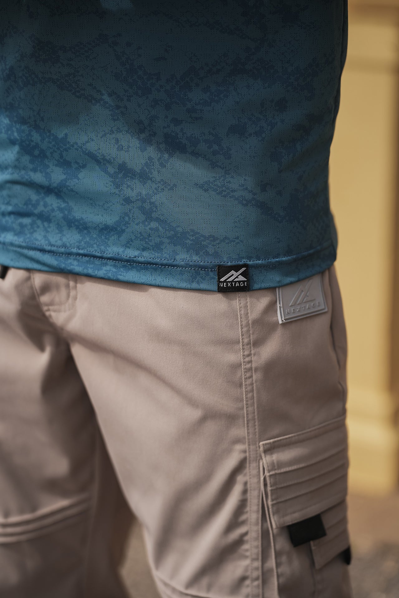 Nextage Ash Grey Flap Details Cargo Co-Ord Set