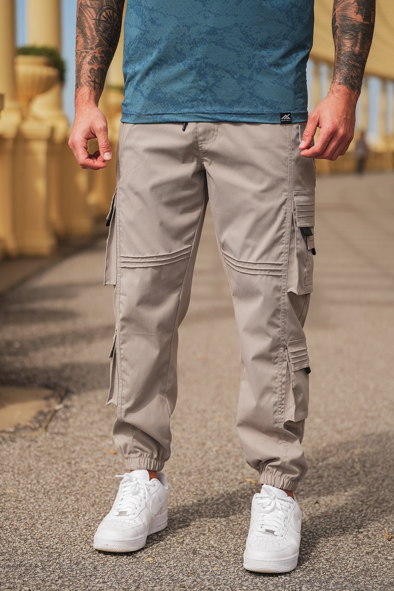 Nextage Ash Grey Flap Details Cargo Co-Ord Set