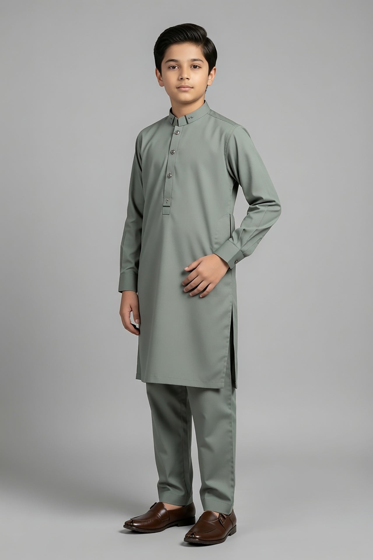 Nextage Kids Sea Green Kurta Shalwar Set Image 4