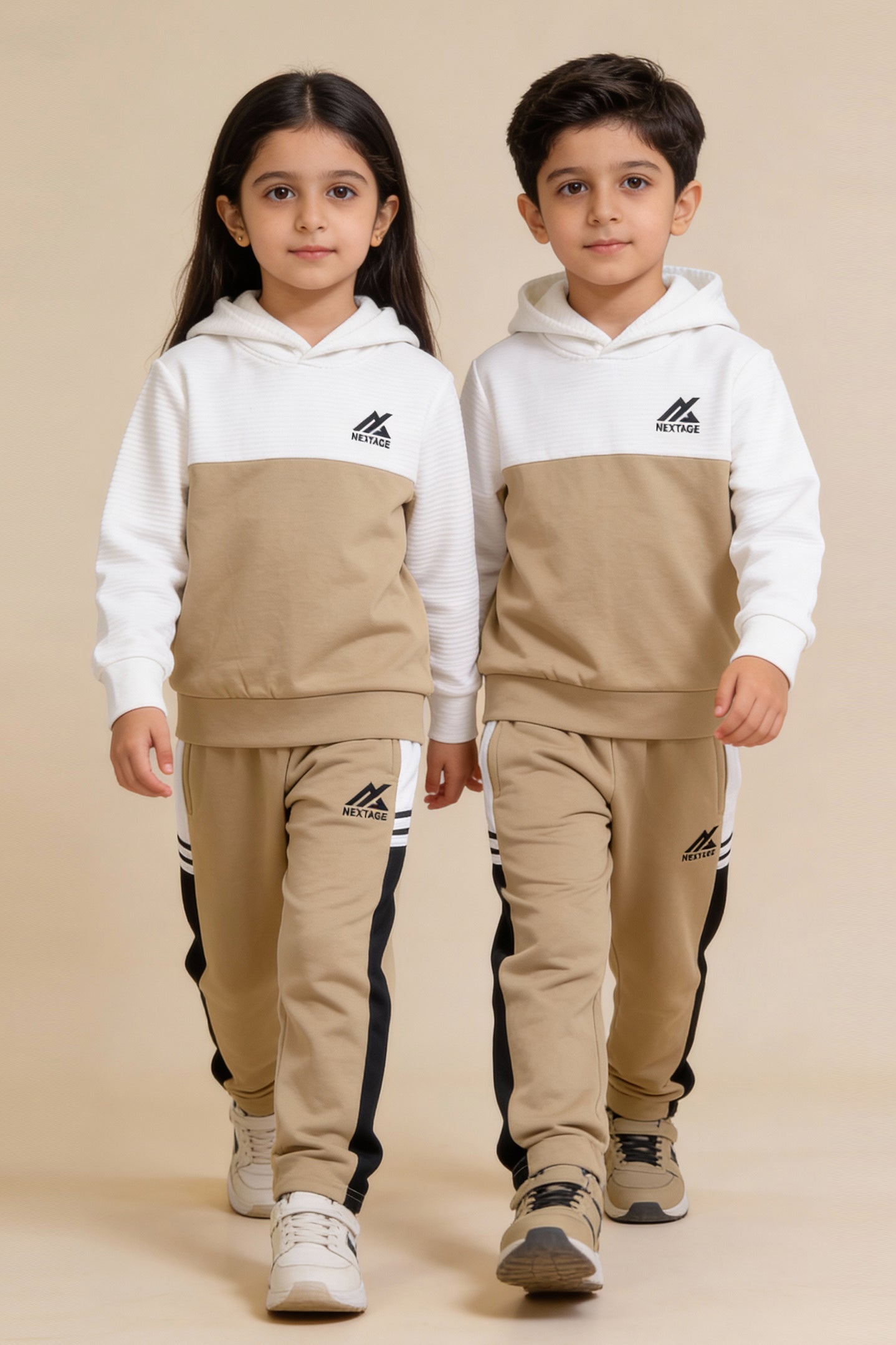Nextage Contrast Embroidered Logo Tracksuit | Nextage Pakistan