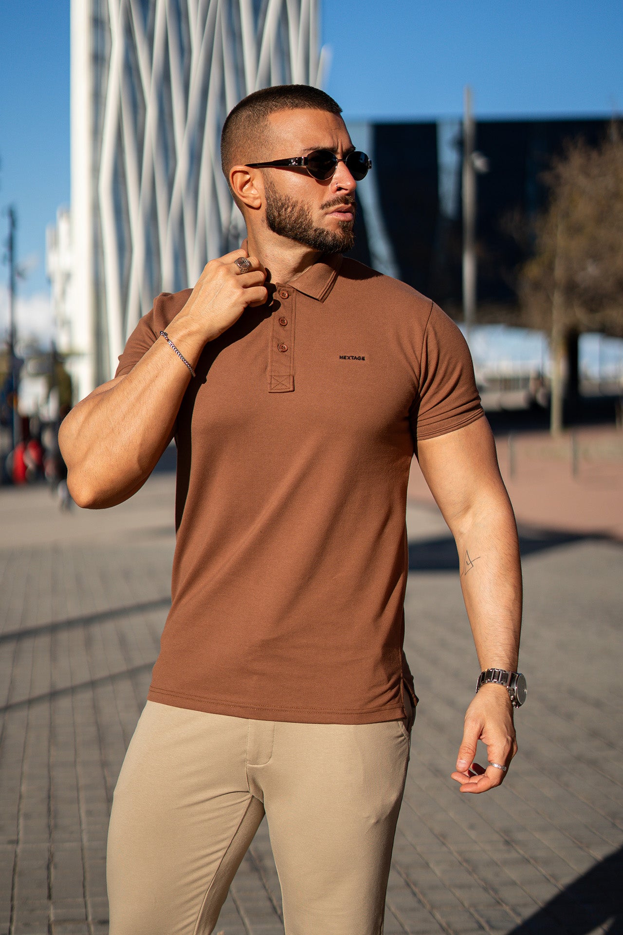 Nexage polo shirt new arrival,