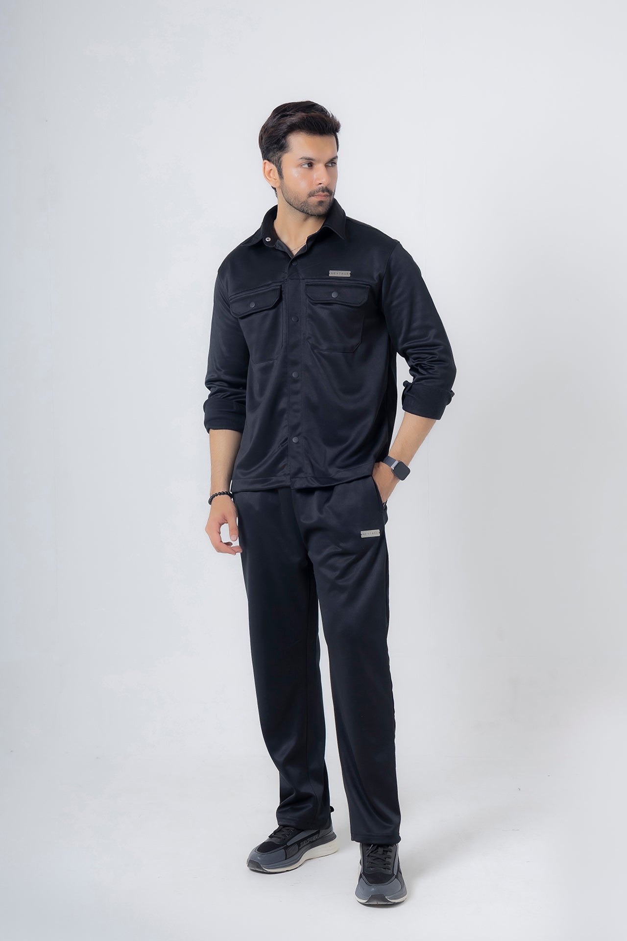 Nextage Black Safari Tracksuit