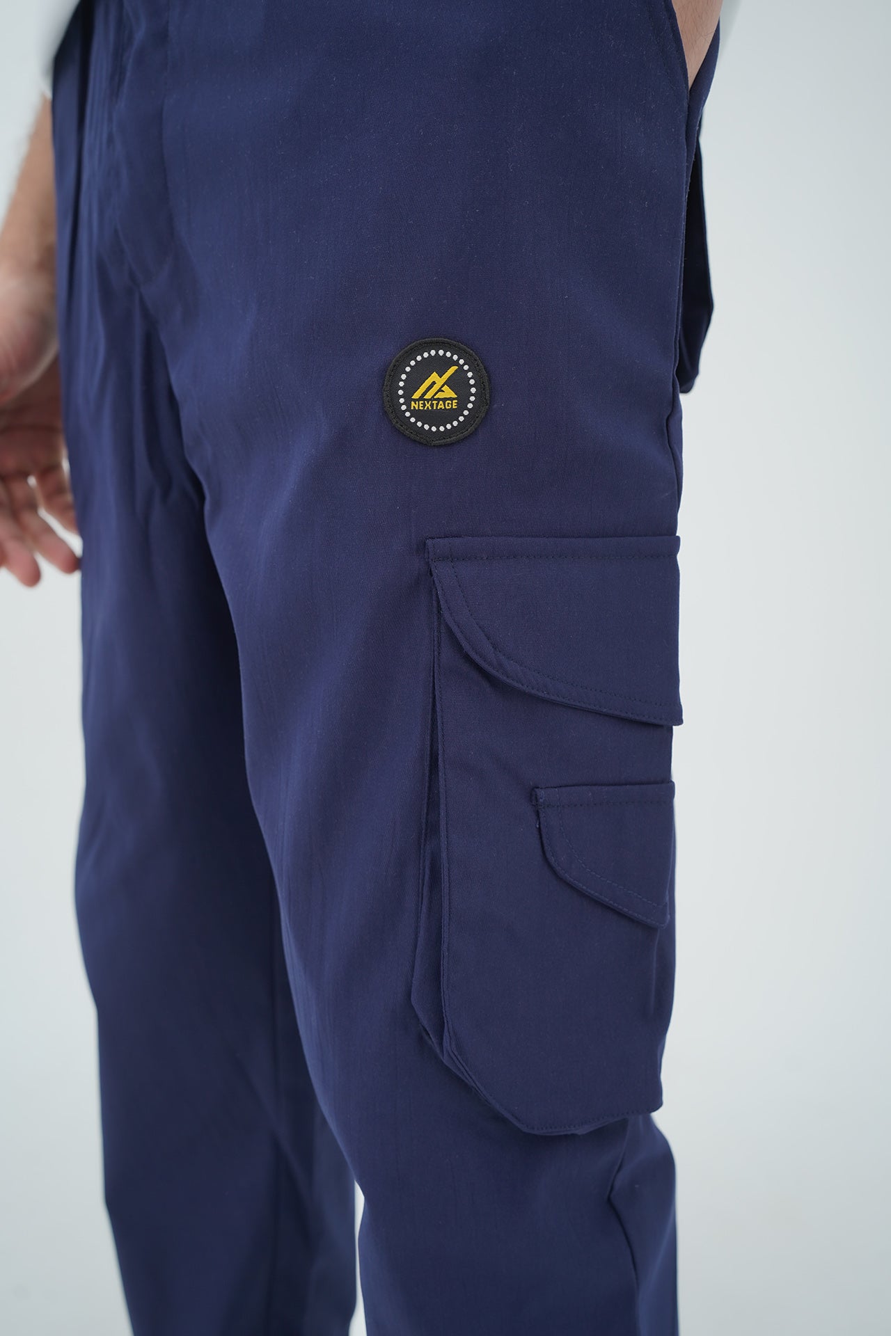 White Polo Navy Cargo Multi Pocket Tracksuit