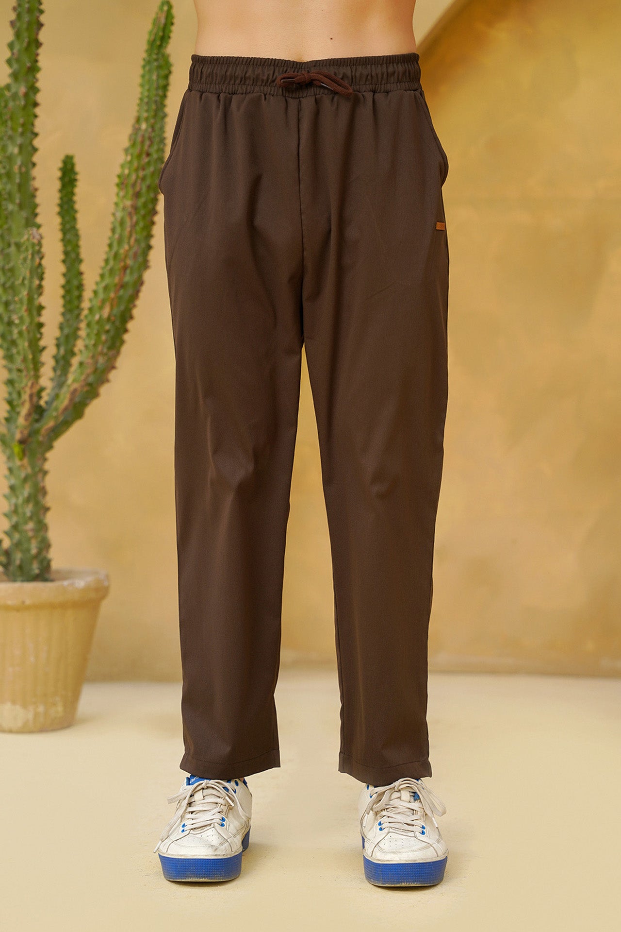 Nextage Earth Tone Textured Polo Tracksuit