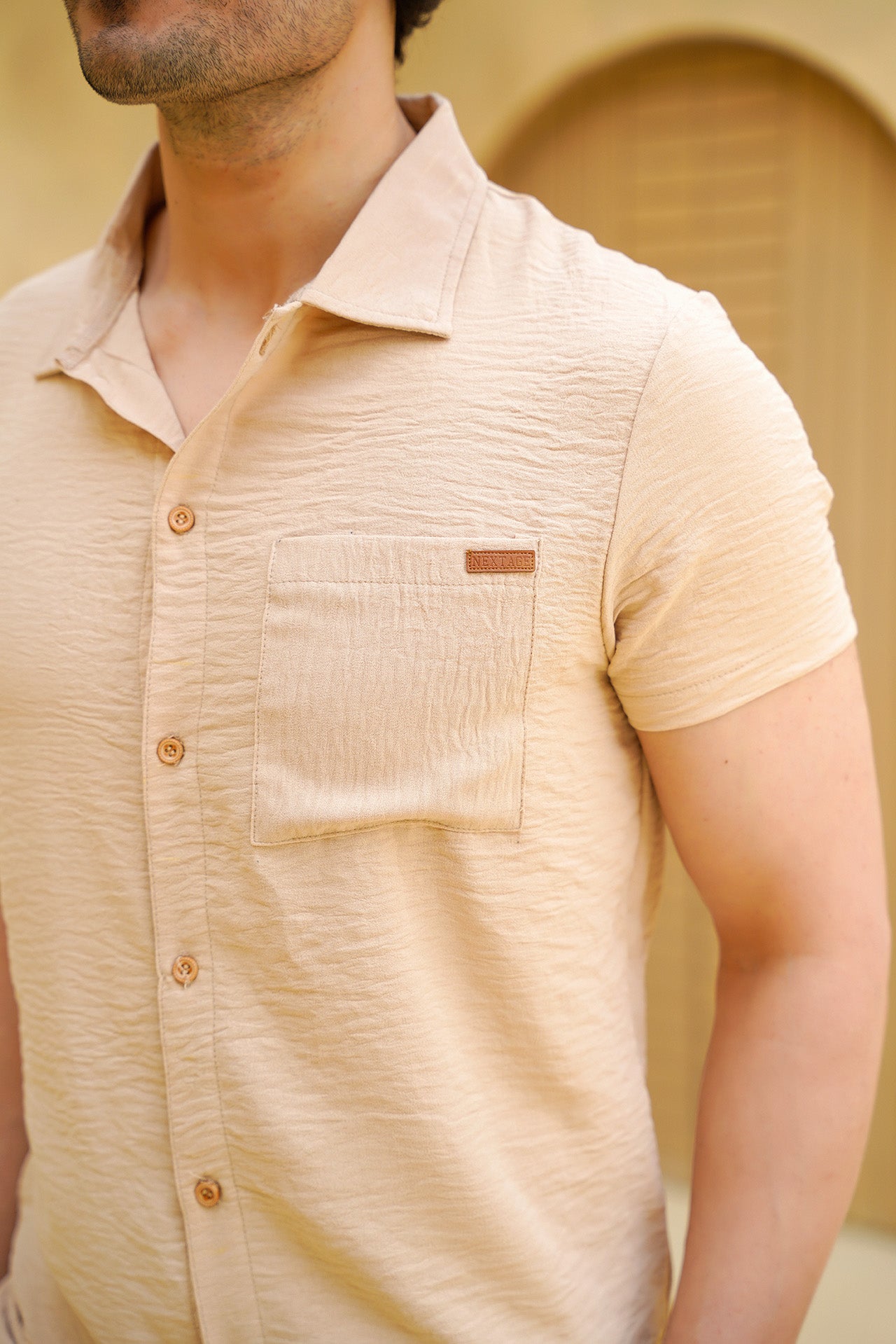 Nextage Sand Safari Shirt Co-Ord Set