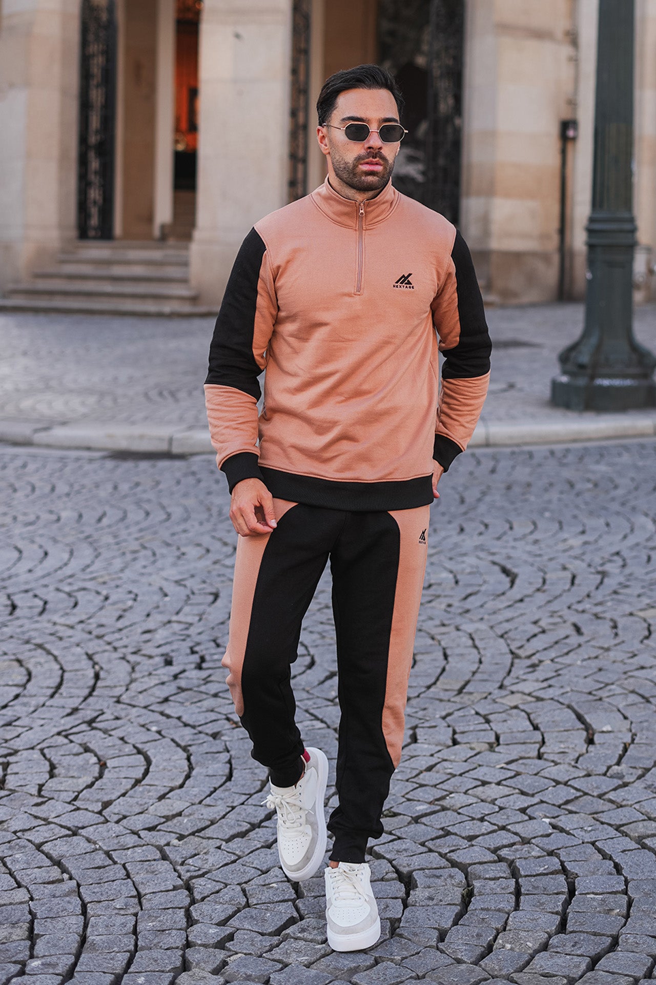 Nextage Tan Cotton Fleece Tracksuit