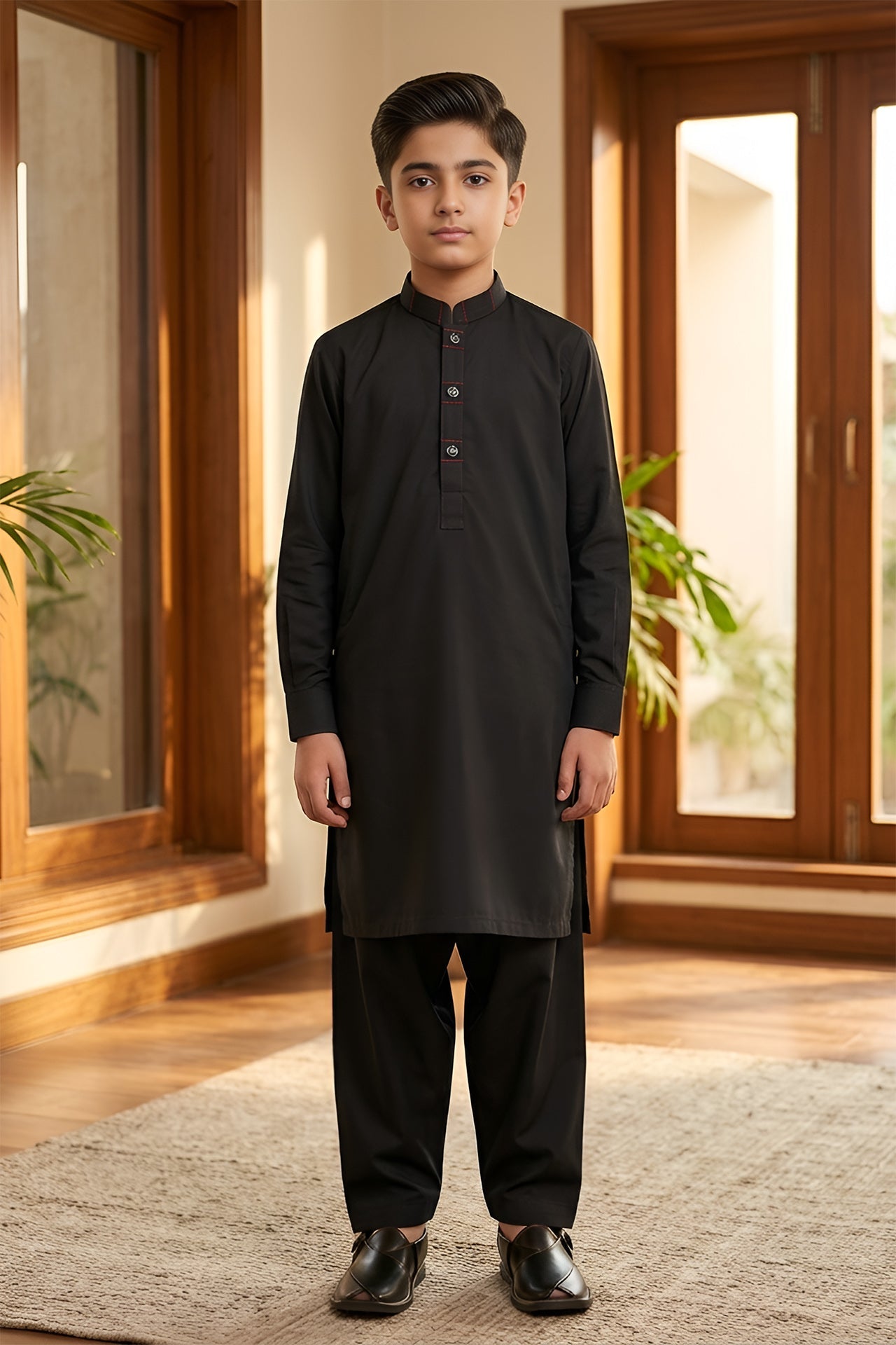 black kurta shalwar