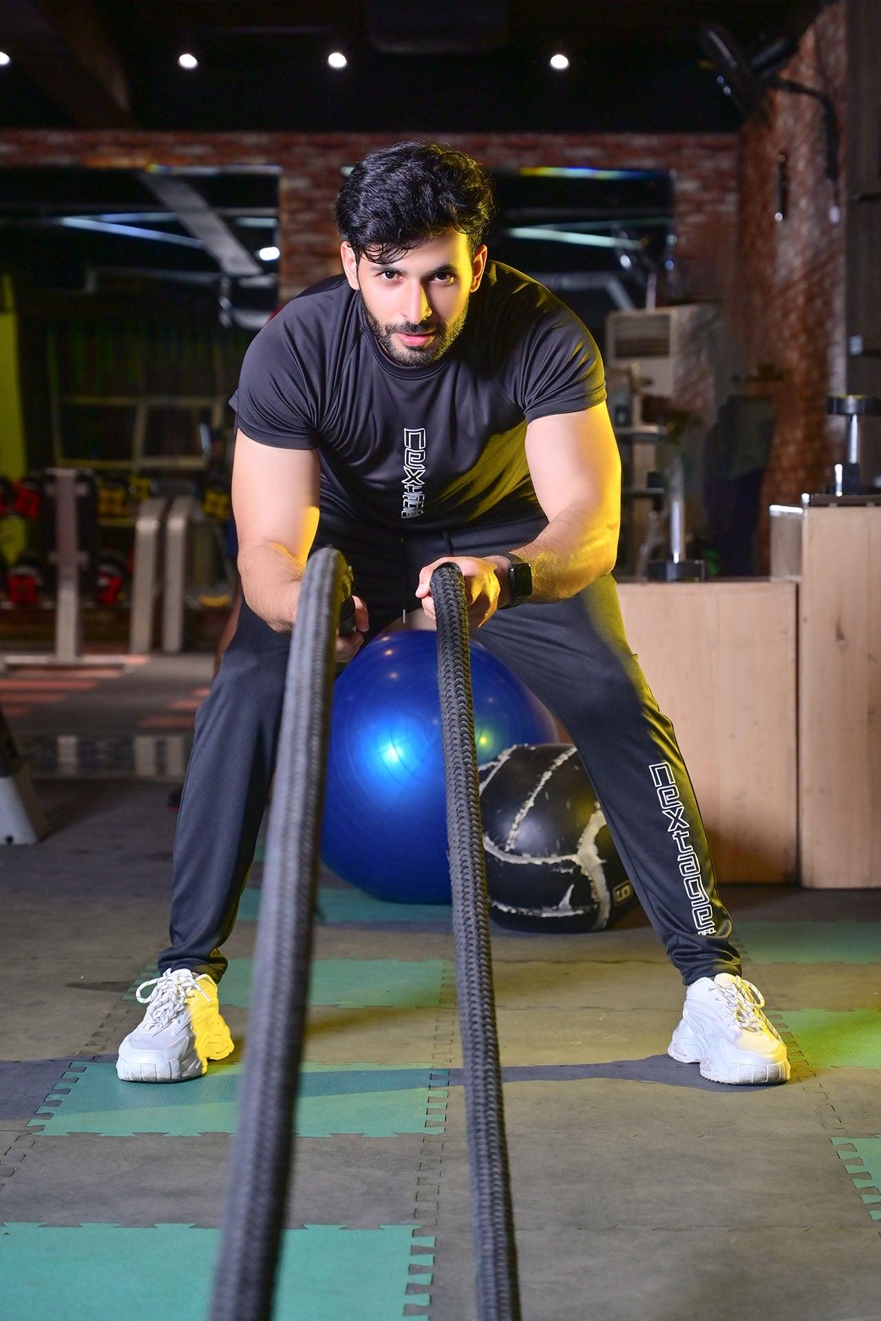 NEXTAGE Slogan Black Dri-Fit Tracksuit