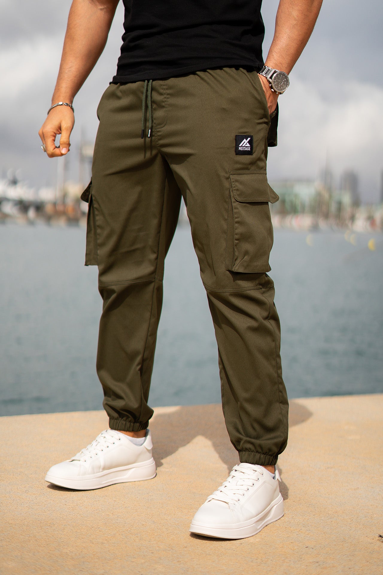 Streetwear Mens Green Cargo Trousers Zfwon Cargo Trousers For Men
