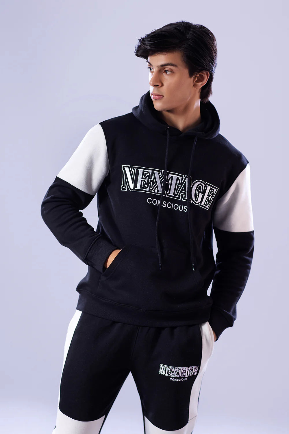 Nextage Black Conscious Winter Hoodie