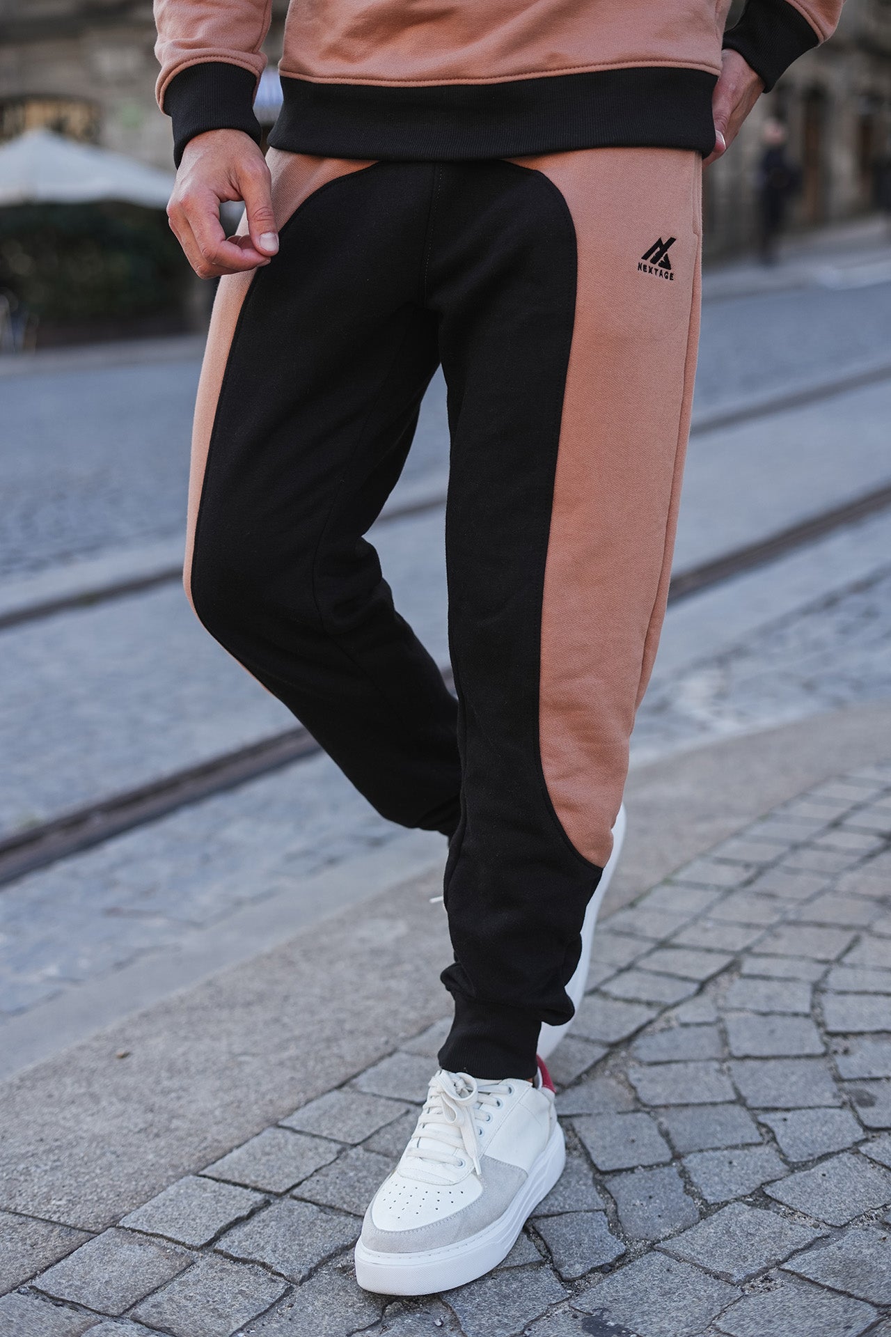 Nextage Tan Cotton Fleece Tracksuit
