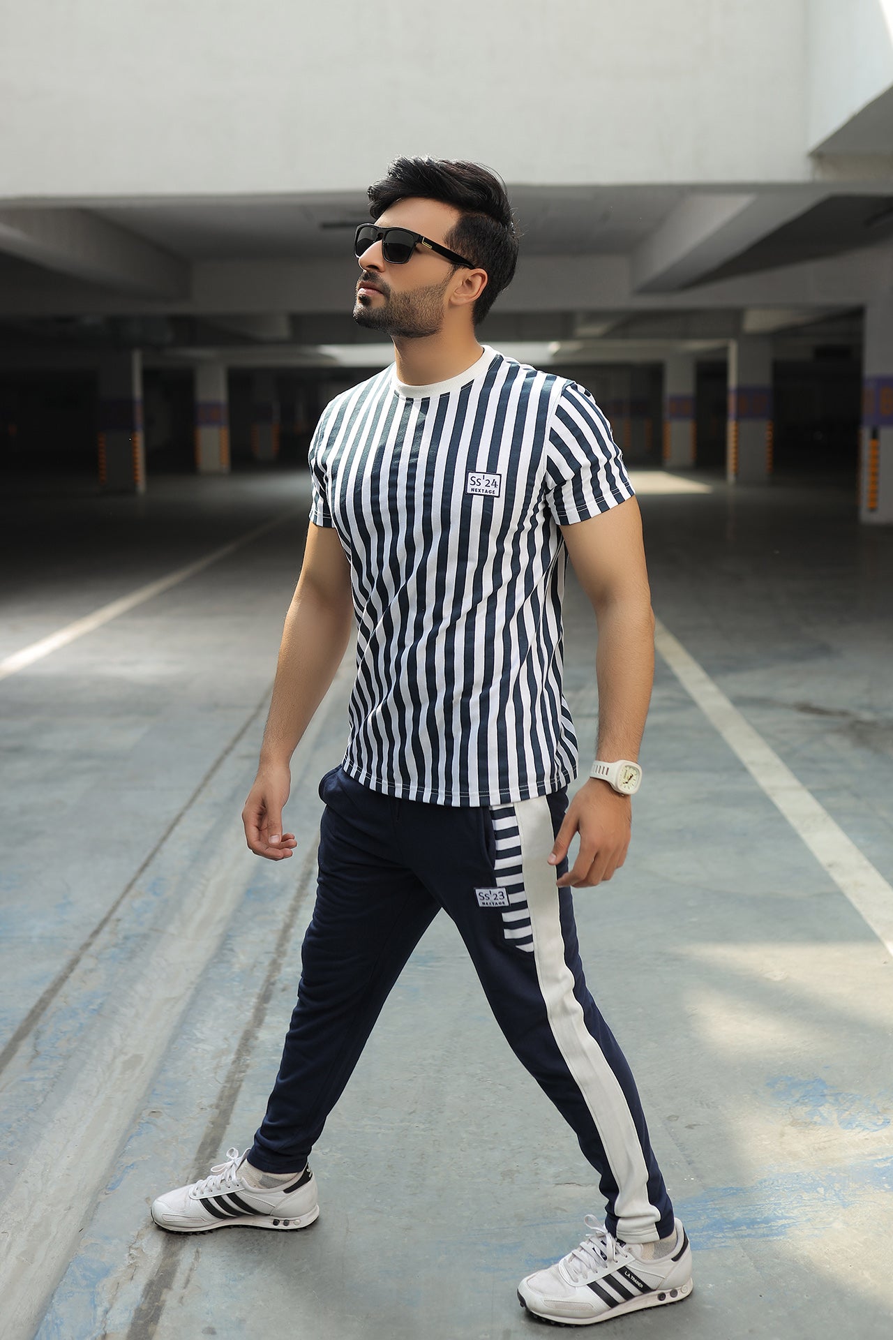 Nextage Navy Stripe Tracksuit