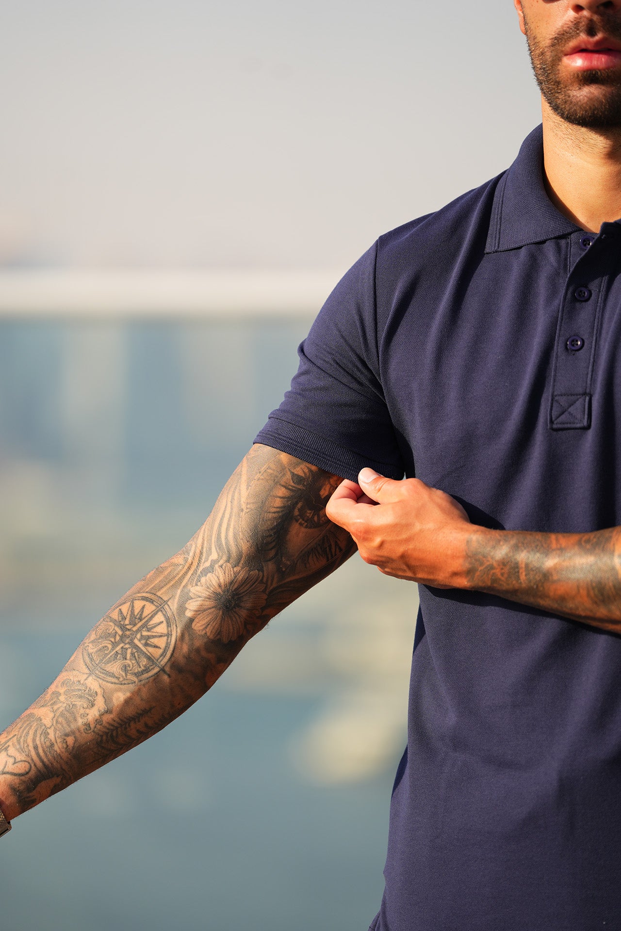 navy Blue polo shirt and trouser for men