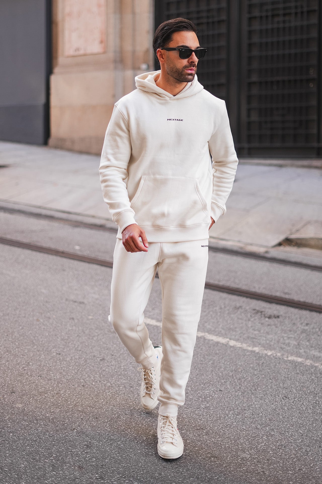 Hoodie Cream Tracksuit Mens Cream Sweatpants Outfit Men Nextage