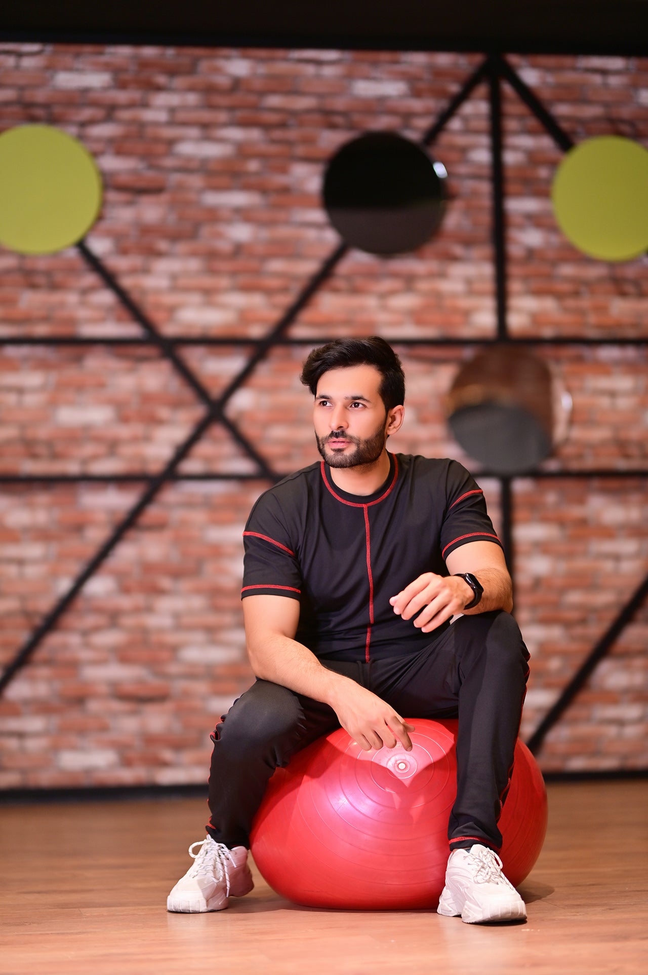 Black Contras Seam Detail Hydro Series Tracksuit