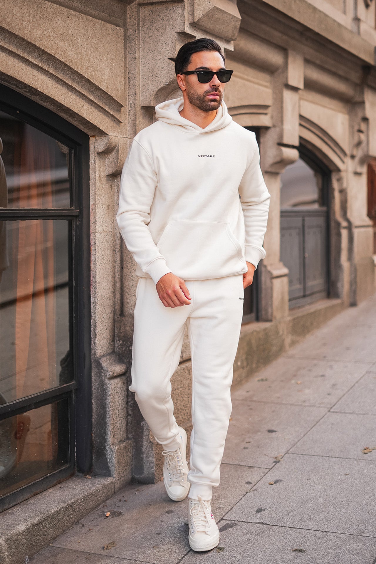 plain hoodie tracksuit for men,