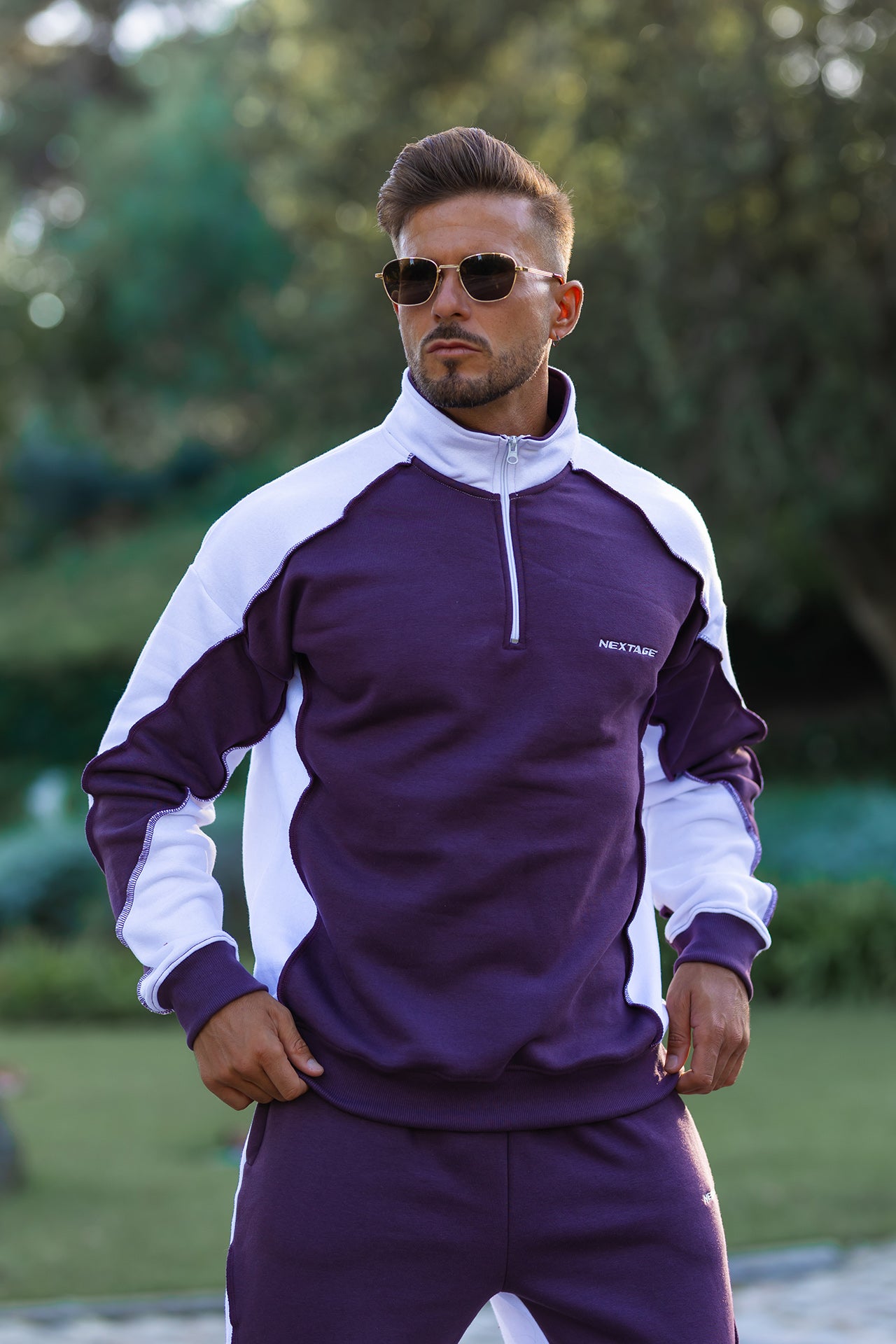 Nextage Oversized Mauve Tracksuit