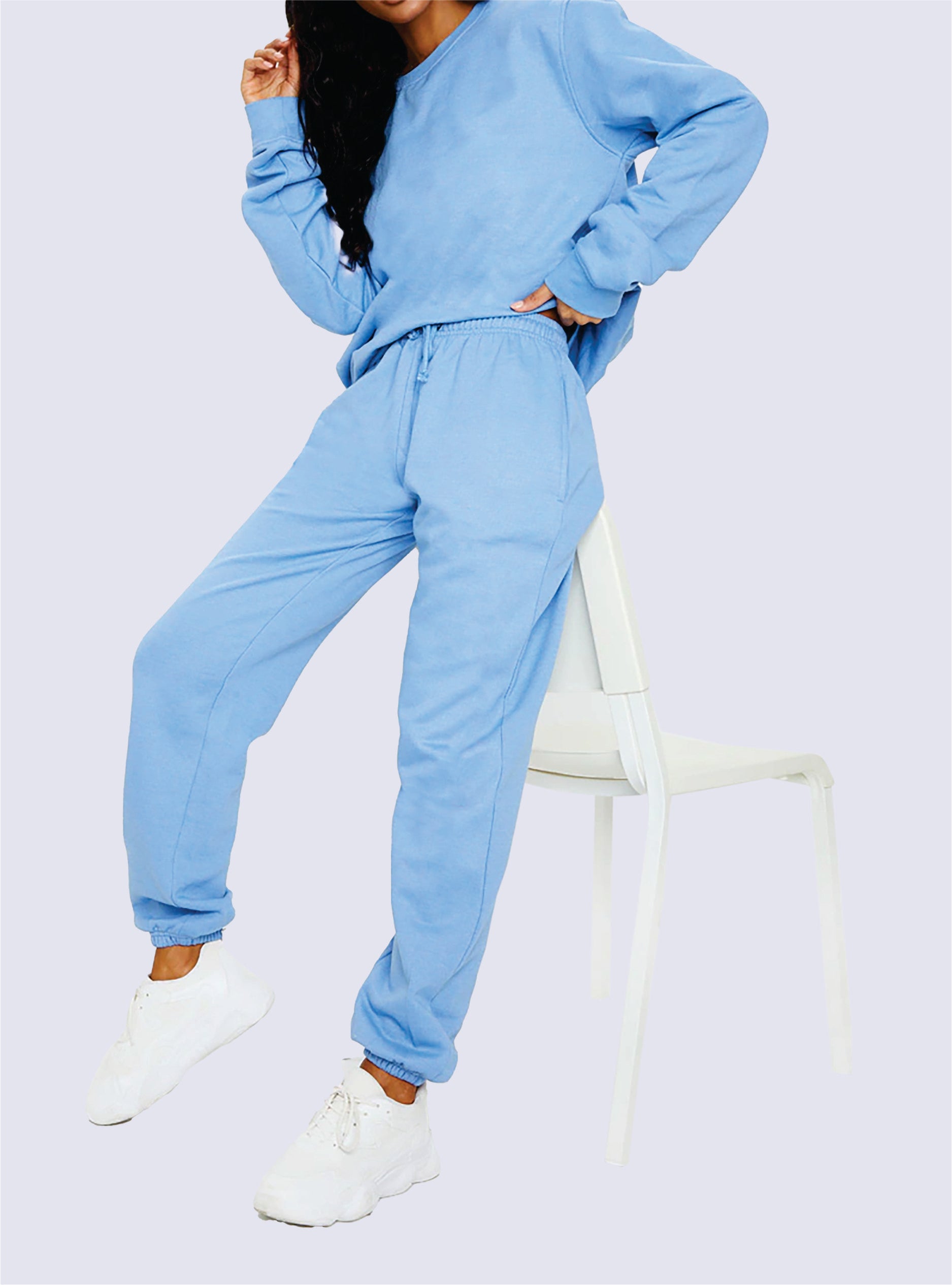 Women Oversized Sweatshirt & Cuffed Joggers online, Next Age