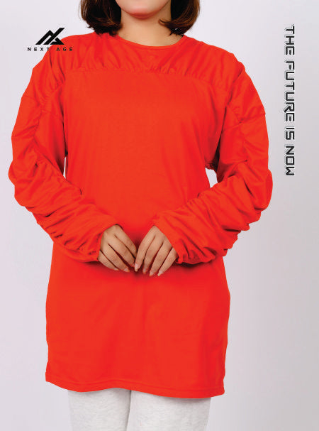 Full Sleeve Ruched Detail