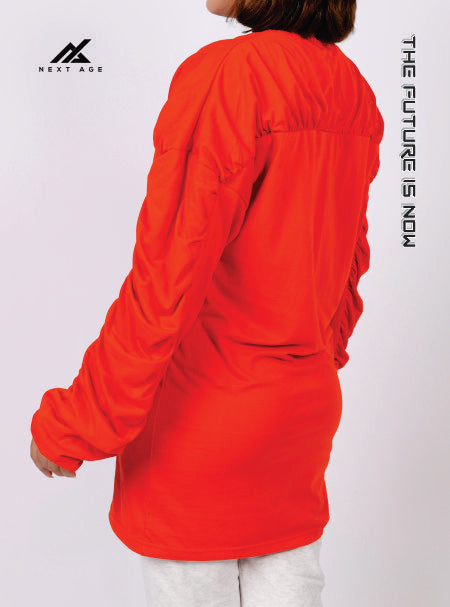Red Full Sleeve ladies Shirt-Nextage.pk