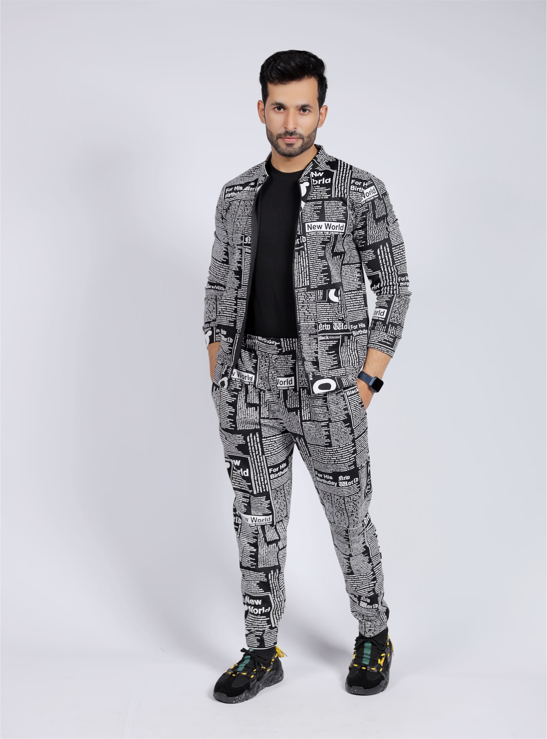 NEW-WORLD Print Tracksuit for mens, Tracksuit in Pakistan,