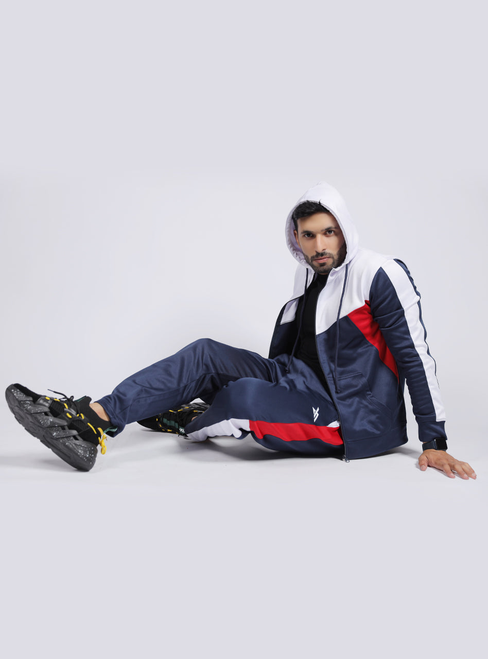 blue tracksuit, mens designer tracksuits, Nextage