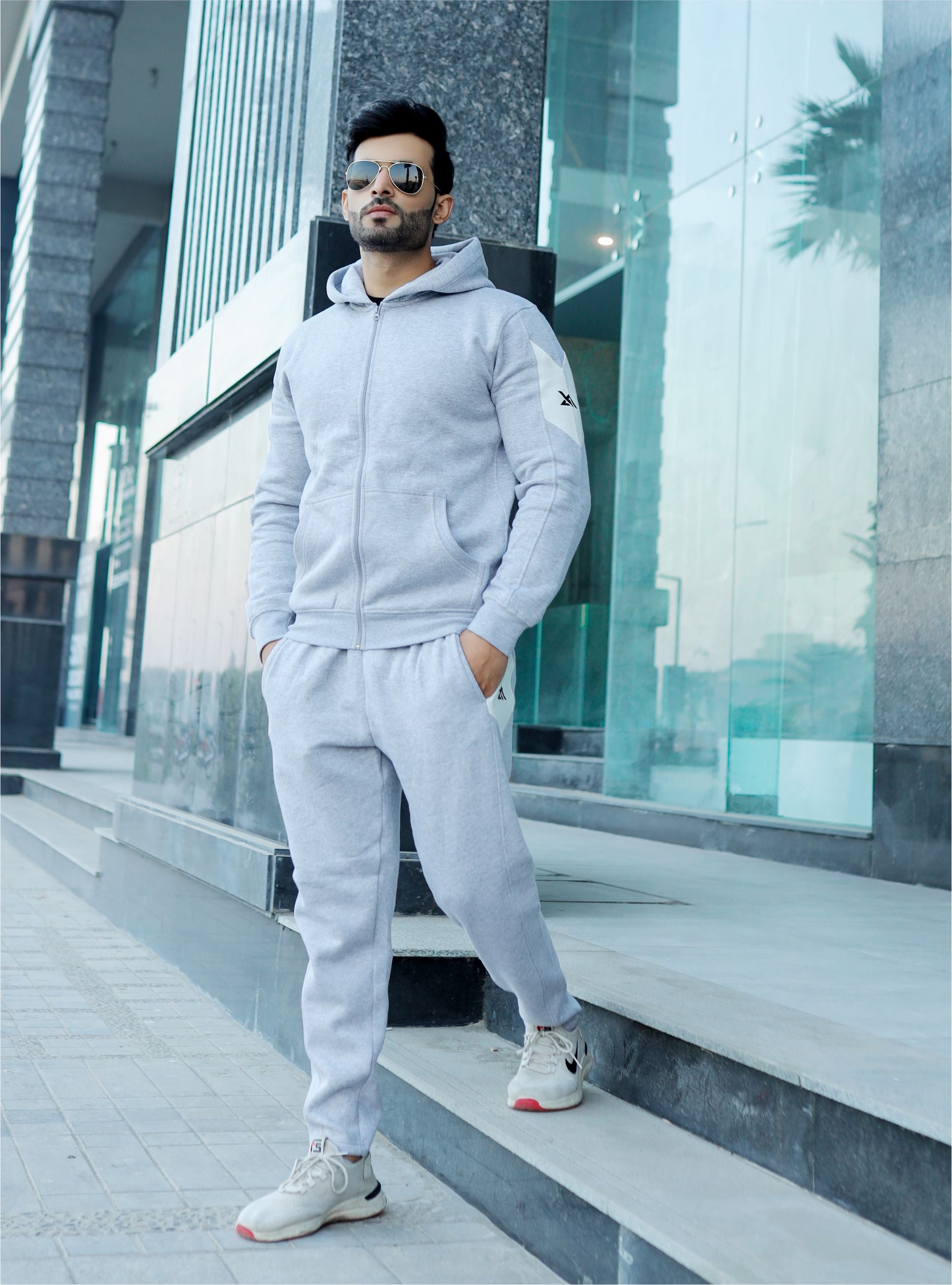 Grey Tracksuit Buy Winter Tracksuits CHKOKKO Men Grey