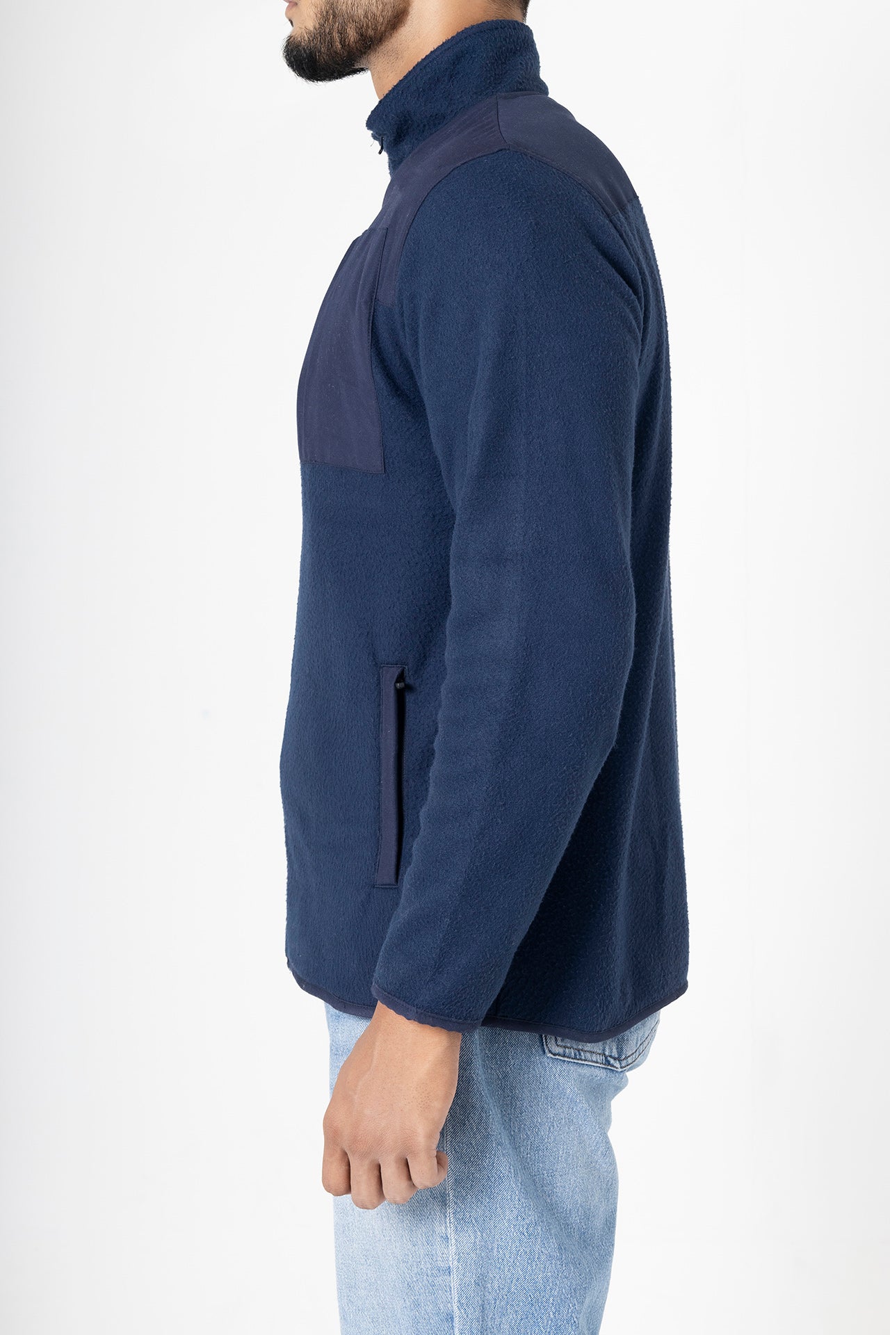 Nextage Navy Polar Fleece Jacket