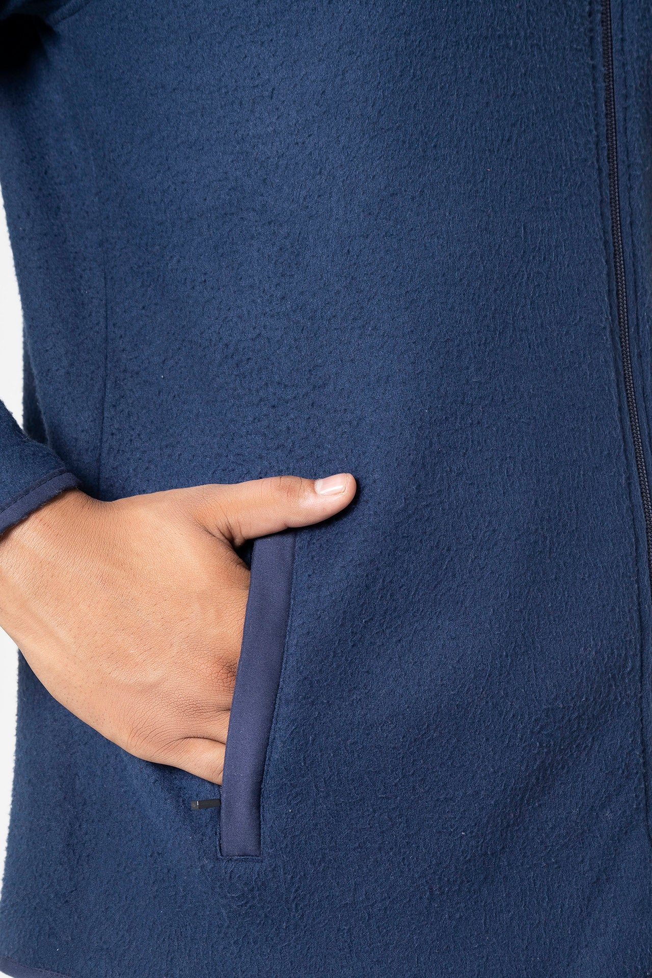 Nextage Navy Polar Fleece Jacket