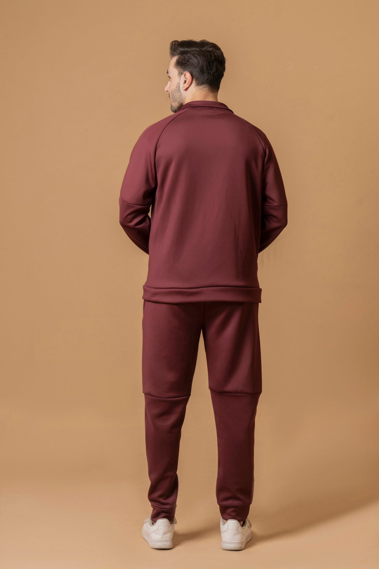 Nextage Maroon Scuba Seems Detail Tracksuit