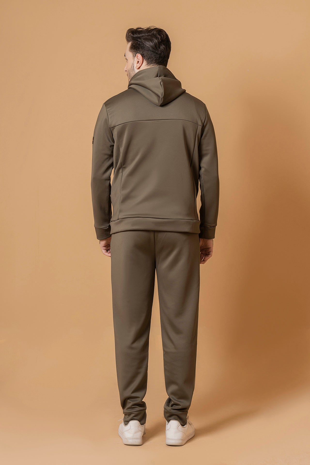 Nextage Olive Scuba Hooded Seems Detail Tracksuit
