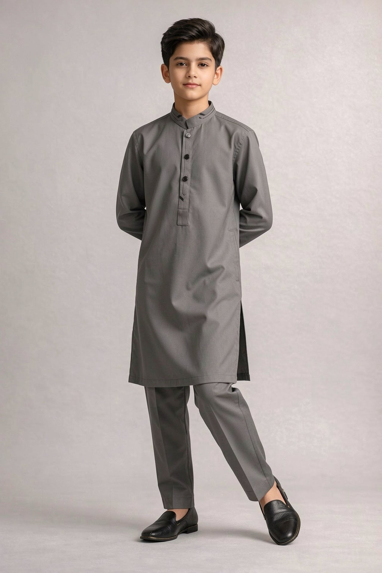 Nextage Kids Classic Grey Kurta Shalwar Set | Nextage Pakistan
