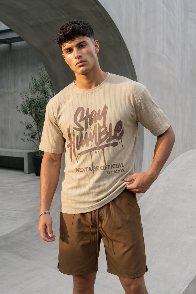 Nextage Desert Brown Twill Short Set
