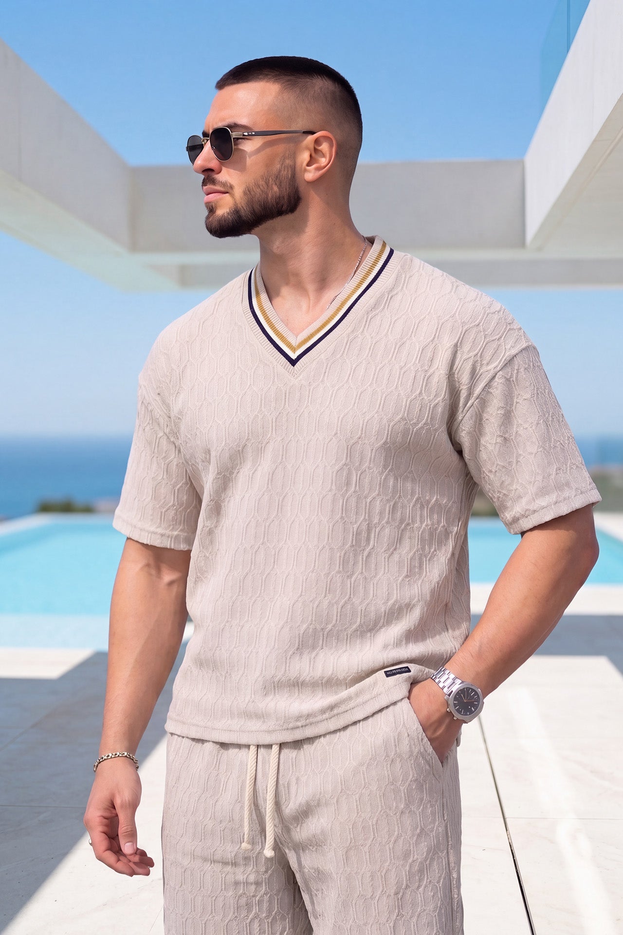 Desert Weave Luxury Short Set