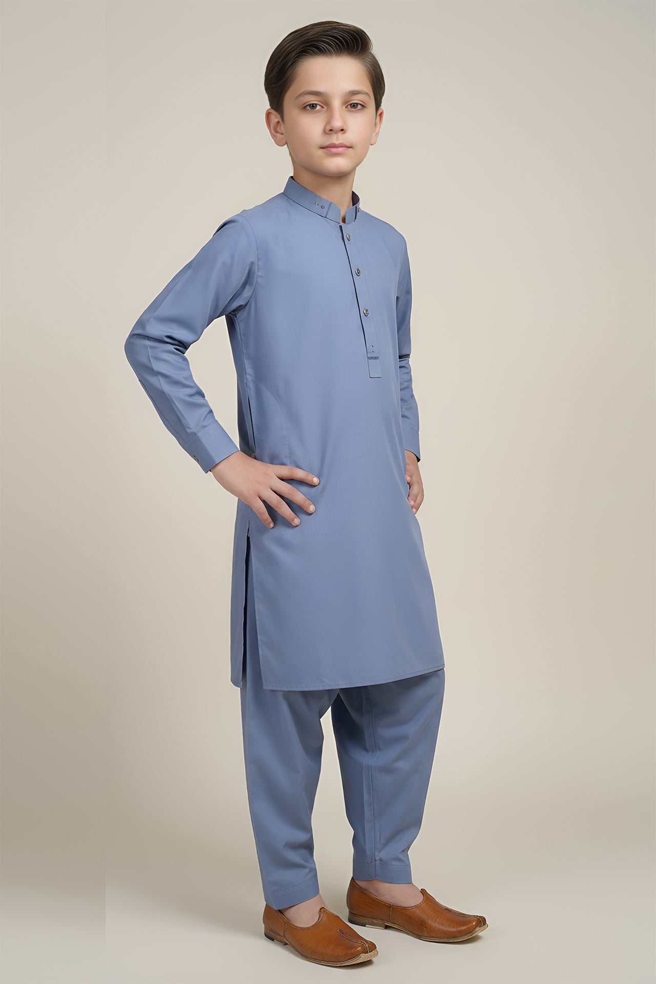 Nextage Kids Captain Blue Kurta Shalwar Set Image 2