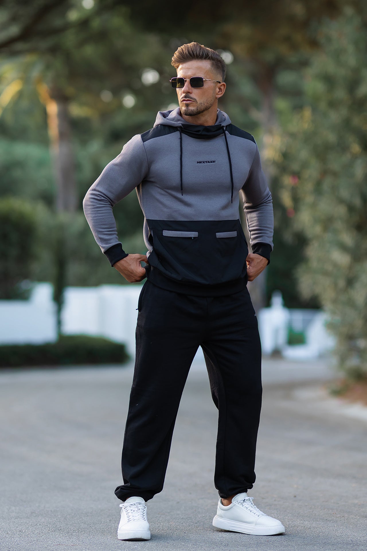 Nextage Urban Grey Premium Tracksuit